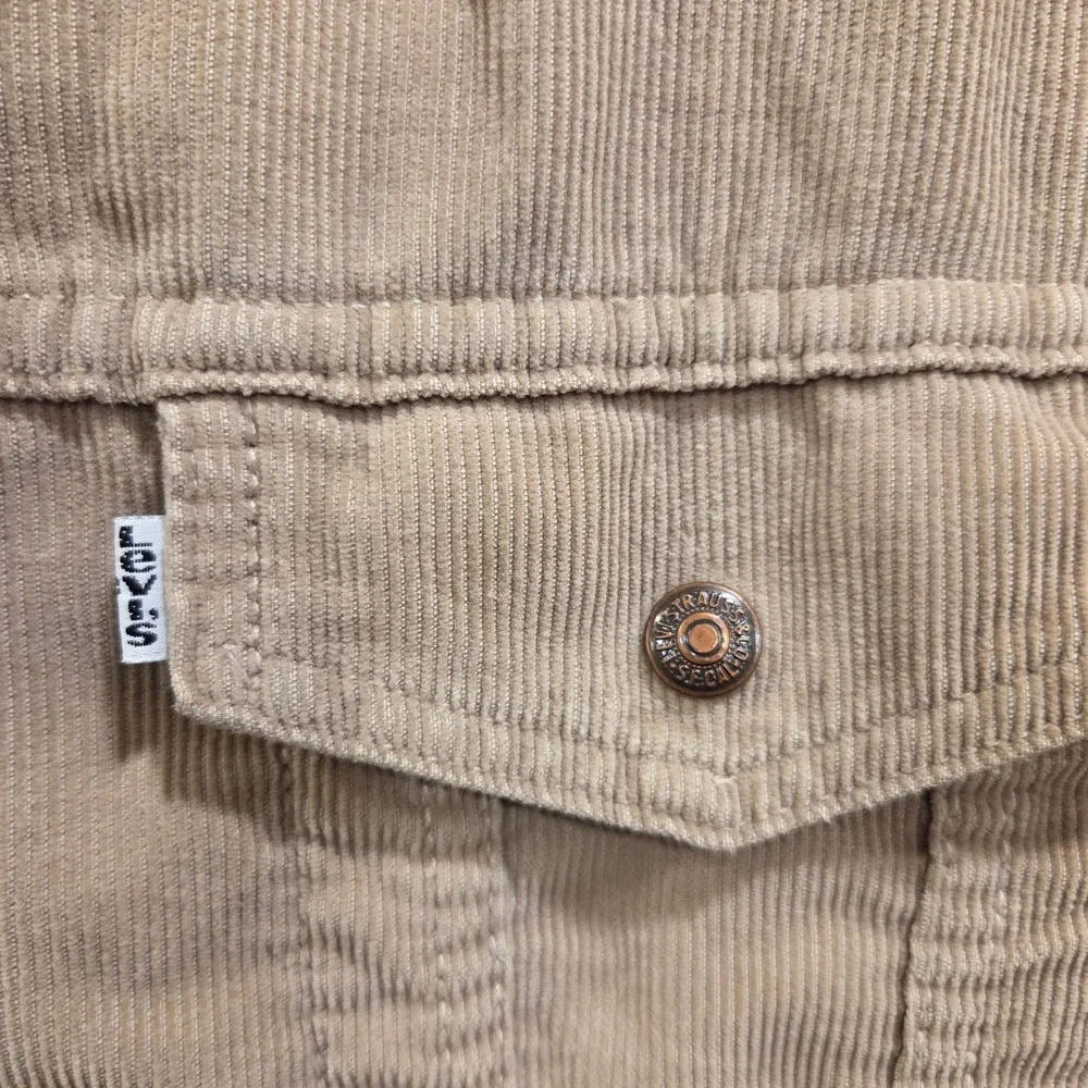 Levi's Corduroy Sherpa Trucker Jacket Men's Medium Western Workwear Cowboy